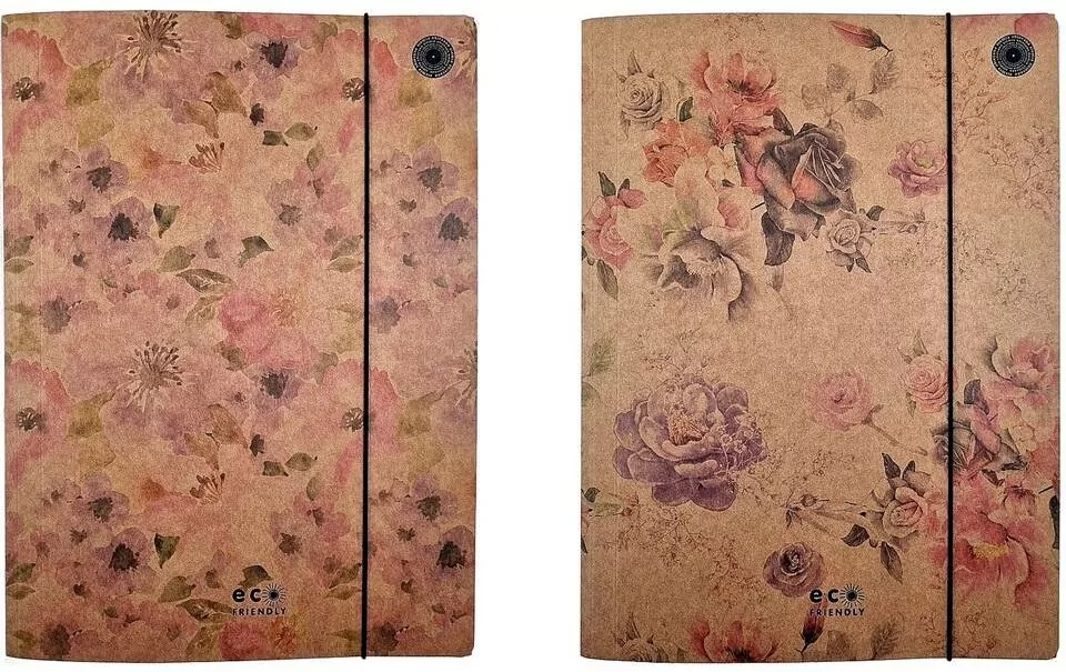 Teczka A4 z gumką Misty Flowers (10szt) - tantis.pl
