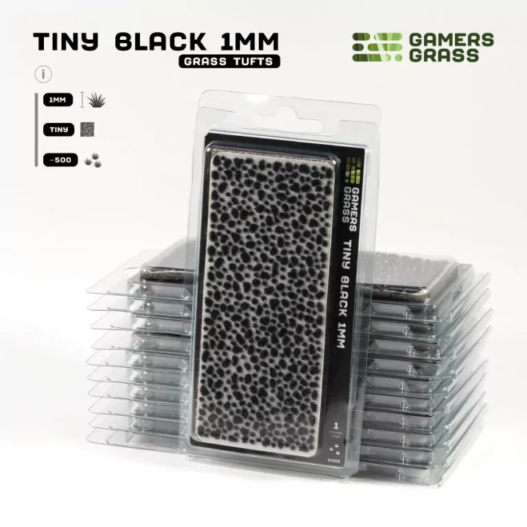 Gamers Grass: Tiny Tufts - Tiny Black 1mm - tantis.pl