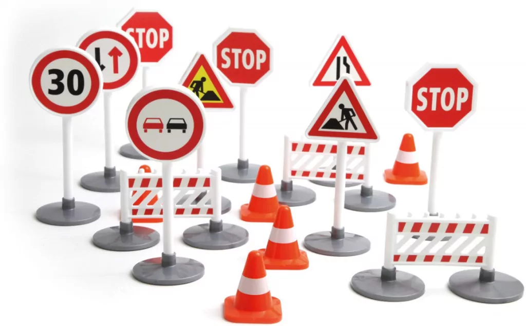 Zestaw pojazdów budowlanych z akcesoriami - tantis.pl