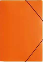 Teczka z gumką PP A3, Pomarańczowy
