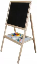 Tablica magnetyczna drewniana dwustronna naturalna