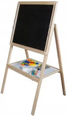 Tablica magnetyczna drewniana dwustronna naturalna