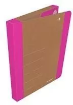 Teczka na rzepy A4/3cm różowa DONAU