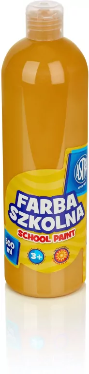 Farba szkolna brązowa jasna 500ml ASTRA - tantis.pl