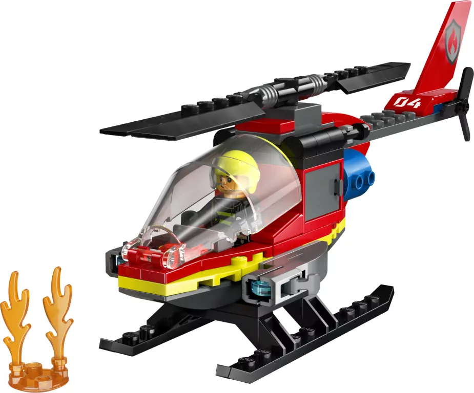 LEGO® City. Strażacki helikopter ratunkowy 60411 - tantis.pl