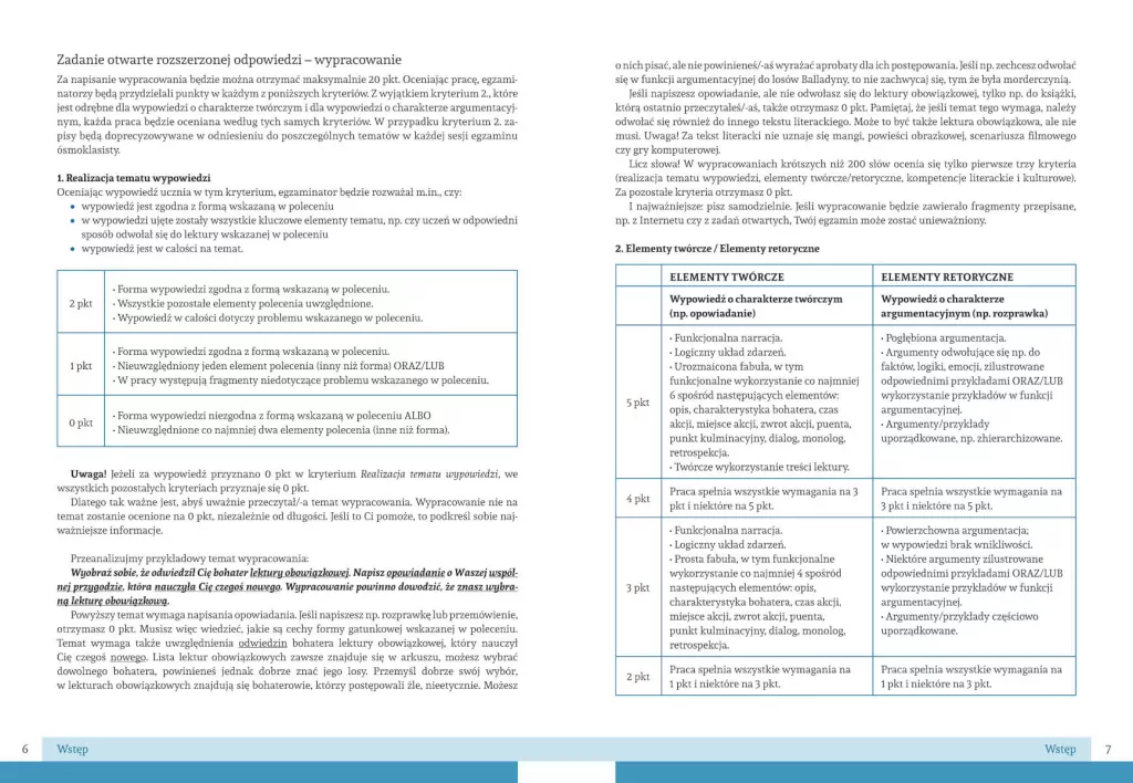 Język polski. Arkusze egzaminacyjne. Arkusze egzaminacyjne. Egzamin ósmoklasisty - tantis.pl