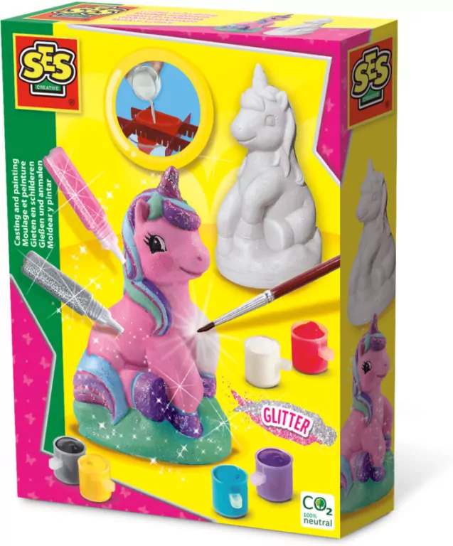 Odlewy gipsowe z farbami. Jednorożec - tantis.pl