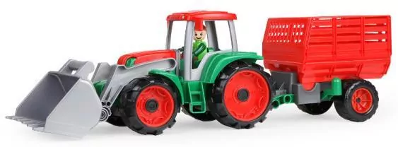 Truxx Traktor z przyczepą do siana w otwartym pudełku - tantis.pl