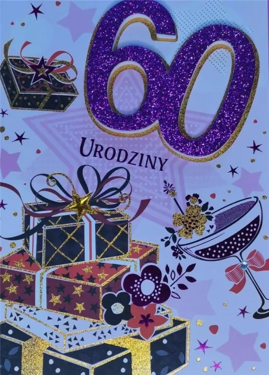 Karnet Przestrzenny B6: Urodziny 60 kobieta - tantis.pl