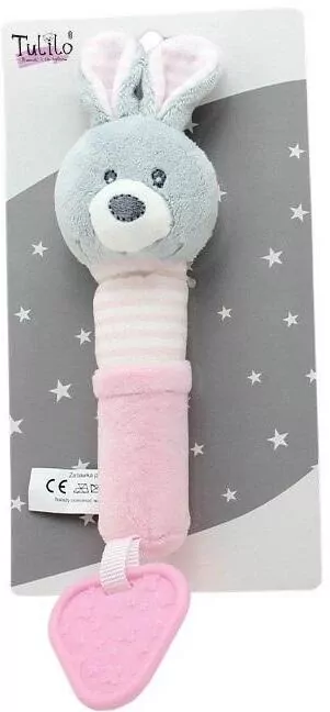 Zabawka z dźwiękiem. Króliczek 17 cm - tantis.pl