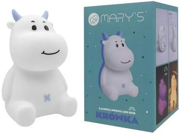 Lampka nocna LED krówka niebieska - tantis.pl