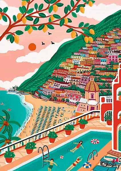 Puzzle 1000. Positano, Włochy - tantis.pl