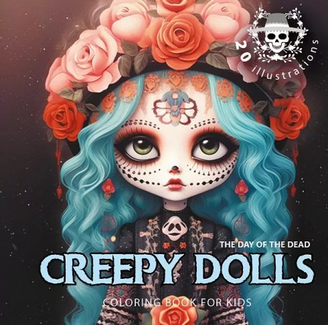 Kolorowanka 160x160 Creepy dolls Upiorne laleczki - tantis.pl