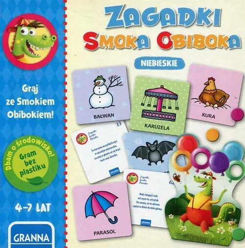 Zagadki Smoka Obiboka. Niebieskie. Graj ze Smokiem Obibokiem - tantis.pl