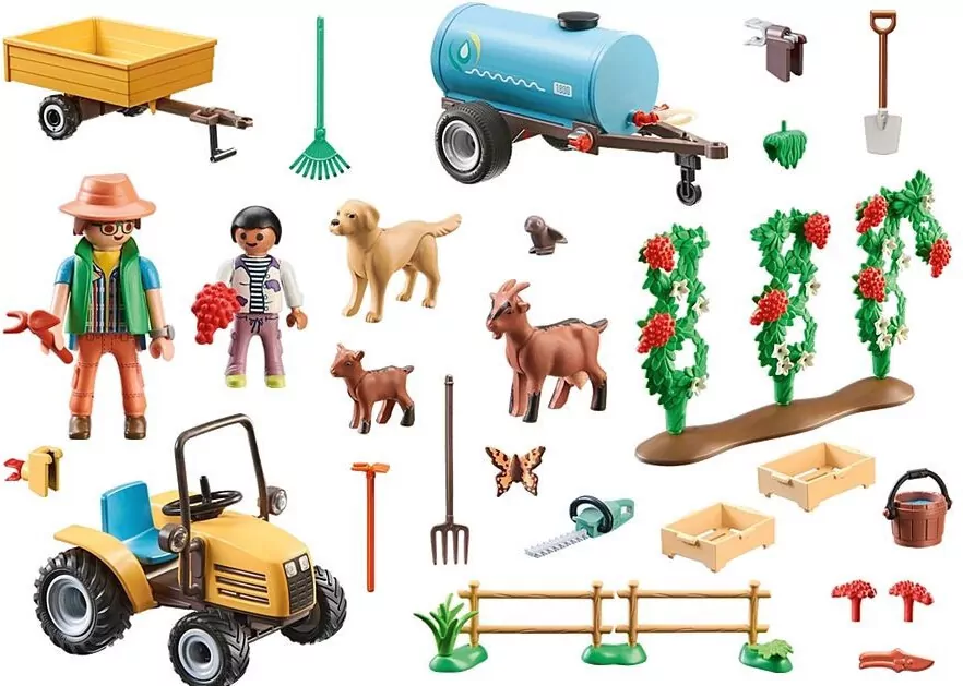 Traktor z przyczepą i zbiornikiem na wodę. Country 71442 - tantis.pl