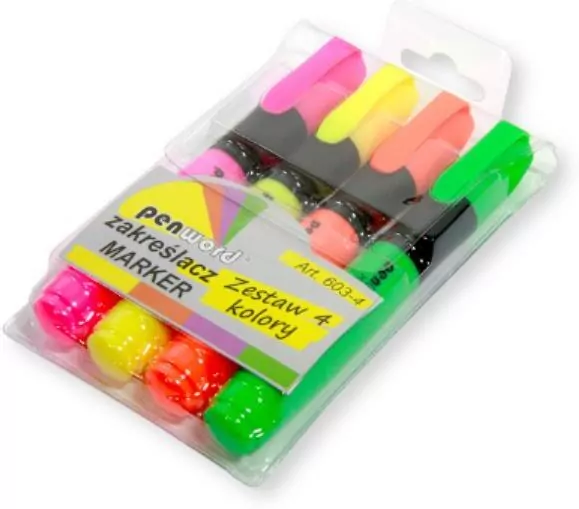 Zakreślacze 4 kolory - tantis.pl