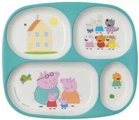 Talerz dzielony Świnka Peppa