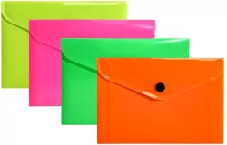 Teczka koperta A6 PP neon