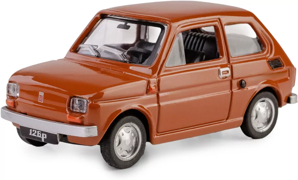 Kolekcja PRL. Fiat 126p. Brązowy - tantis.pl
