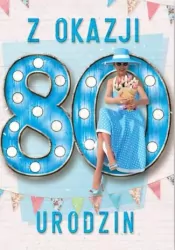 Kartka okolicznościowa Urodziny 80