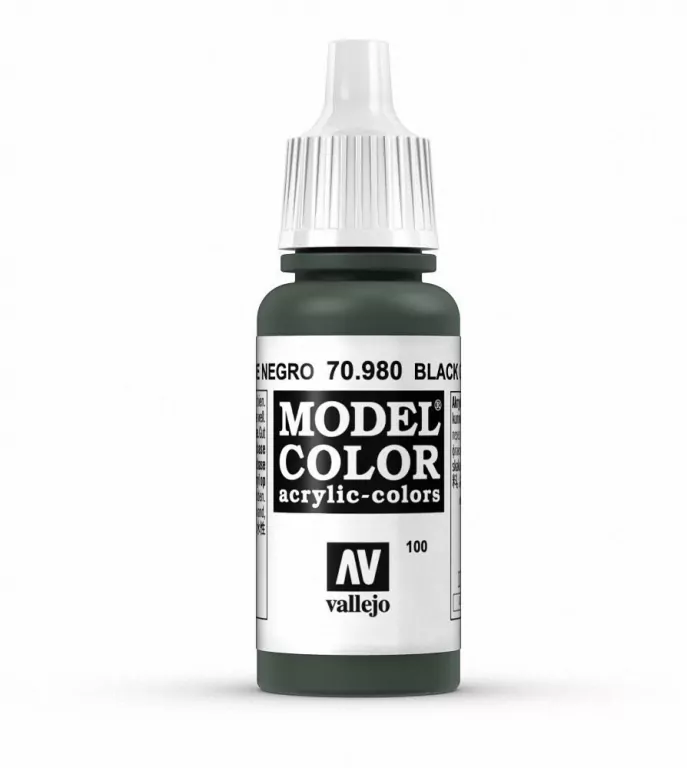 Farba Nr 100 Black Green 17ml Matt - tantis.pl