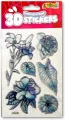 Naklejki 3D Transparent Lue Flowers - tantis.pl