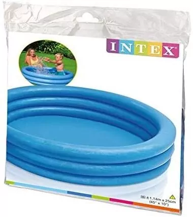 Intex. Basen niebieski 114x25cm - tantis.pl