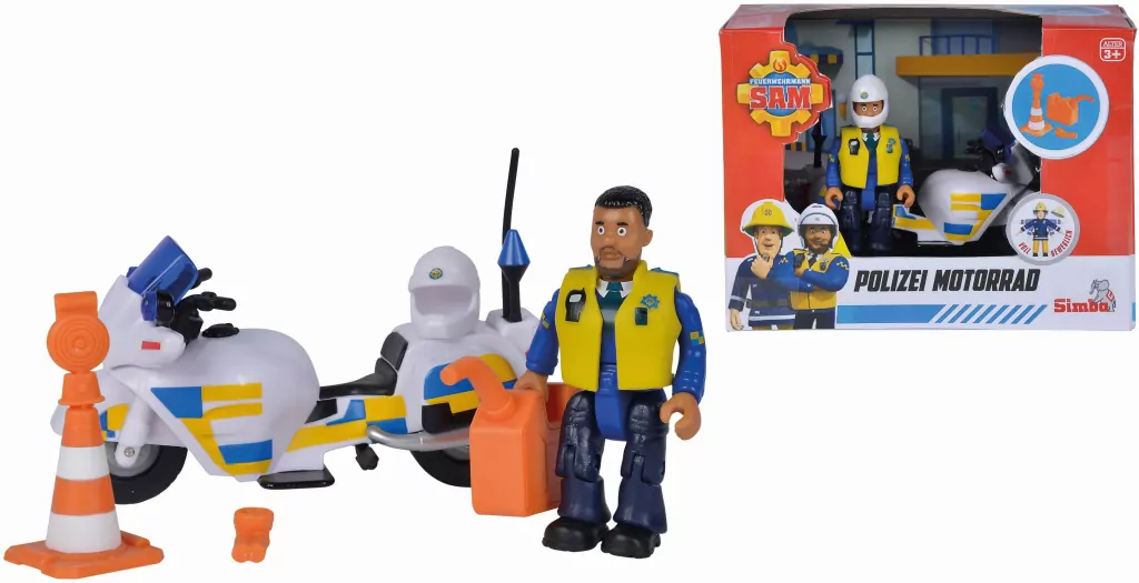 Motor policyjny z figurką. Strażak Sam - tantis.pl
