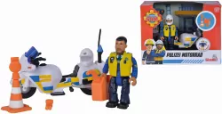 Motor policyjny z figurką. Strażak Sam