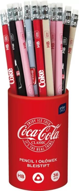 Ołówek HB z gumką Coca-Cola - tantis.pl