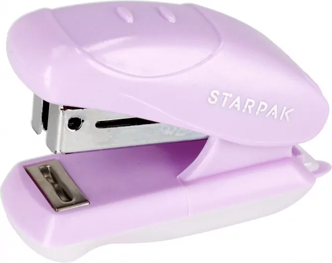 Zszywacz mini STK-300 pastel fioletowy - tantis.pl