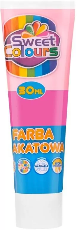 Farba plakatowa w tubie 30ml. Róż - tantis.pl