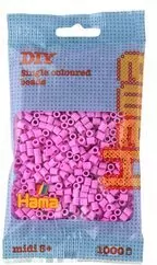 Hama Midi Koraliki w woreczku 1000 różowe pastelowe - tantis.pl