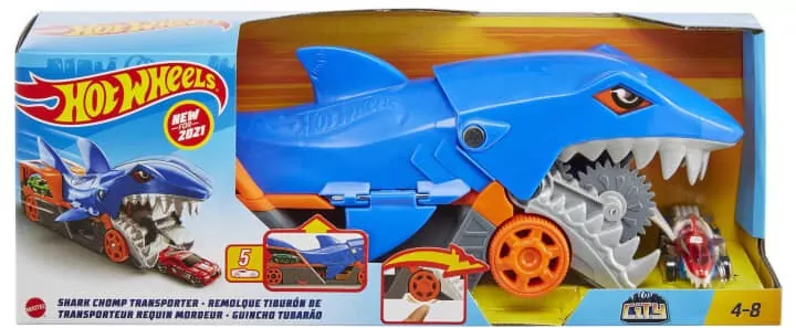 Mattel. Hot Wheels CITY Rekin transporter GVG36 - tantis.pl