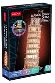 Puzzle 3D Krzywa wieża w Pizie LED - tantis.pl