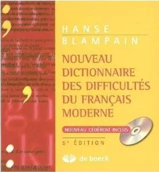 Nouveau Dictionnaire des difficultes du Francais moderne + płyta CD ROM - tantis.pl