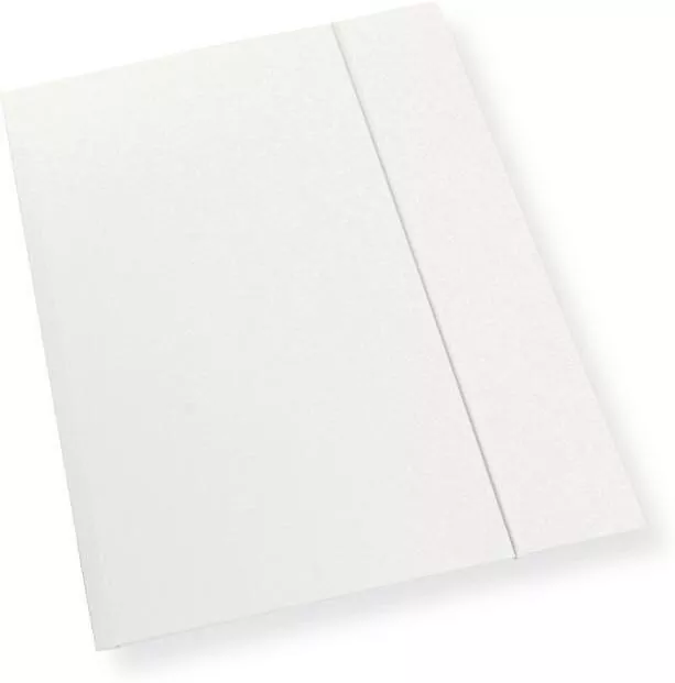Teczka A4 z gumką biała 350gsm - tantis.pl