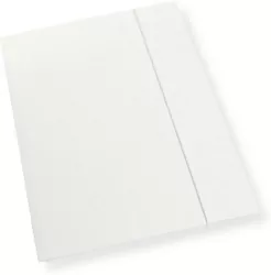 Teczka A4 z gumką biała 350gsm