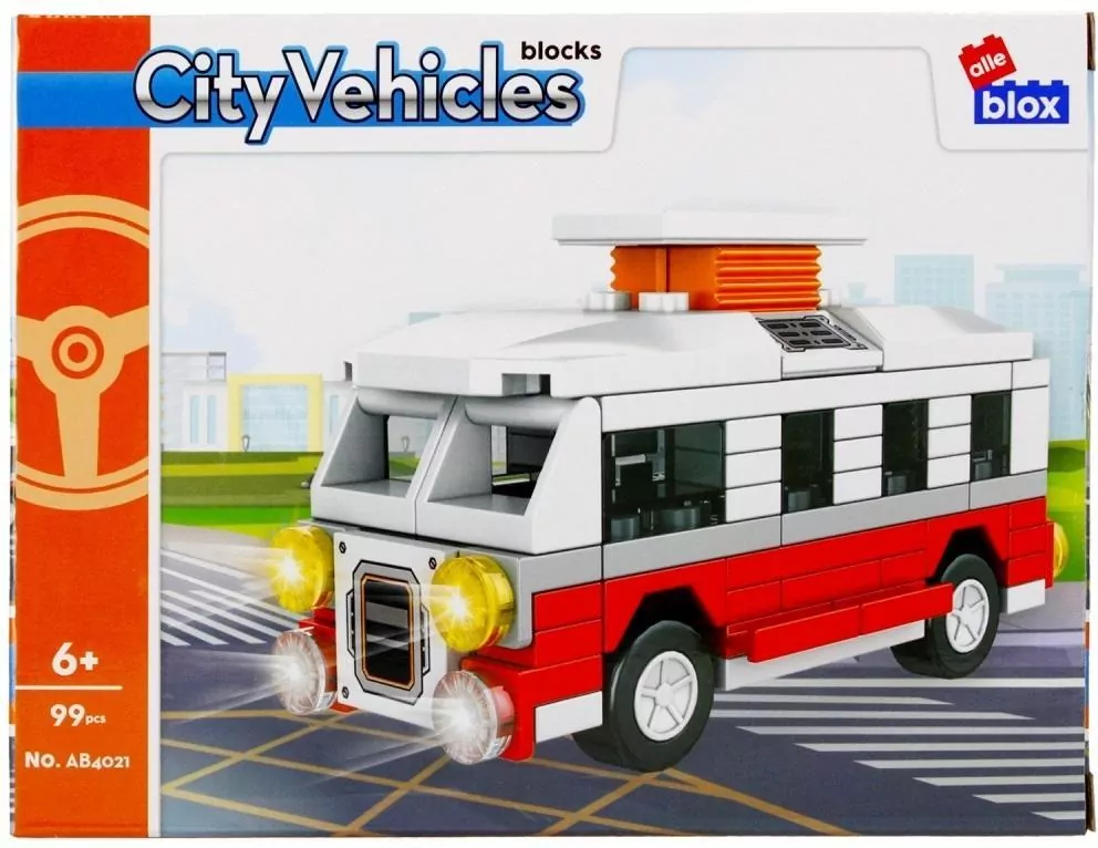 City Vehicles. Klocki konstrukcyjne. 99 elementów - tantis.pl