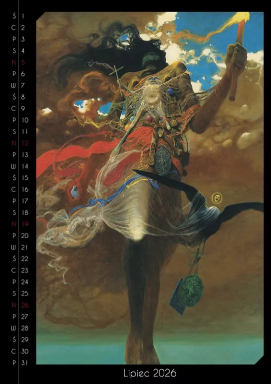 Kalendarz 2026 - Beksiński wzór 4 A3 - tantis.pl