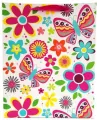 Torebka prezentowa kwiaty i motyle 1327A 31x42x12cm p12, cena za - tantis.pl