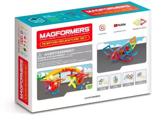 Magformers Aviaton Adventure Set 28el - tantis.pl