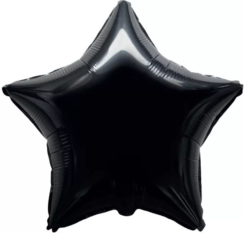 Balon foliowy Gwiazda czarna 45cm - tantis.pl