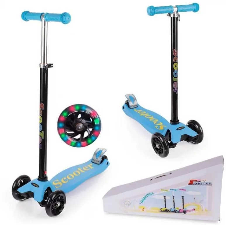 Hulajnoga trójkołowa balansowa regulowana led - tantis.pl