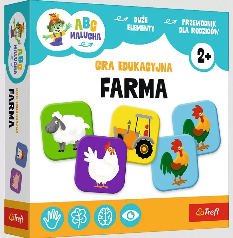 Gra dla dzieci ABC Malucha Farma TREFL - tantis.pl