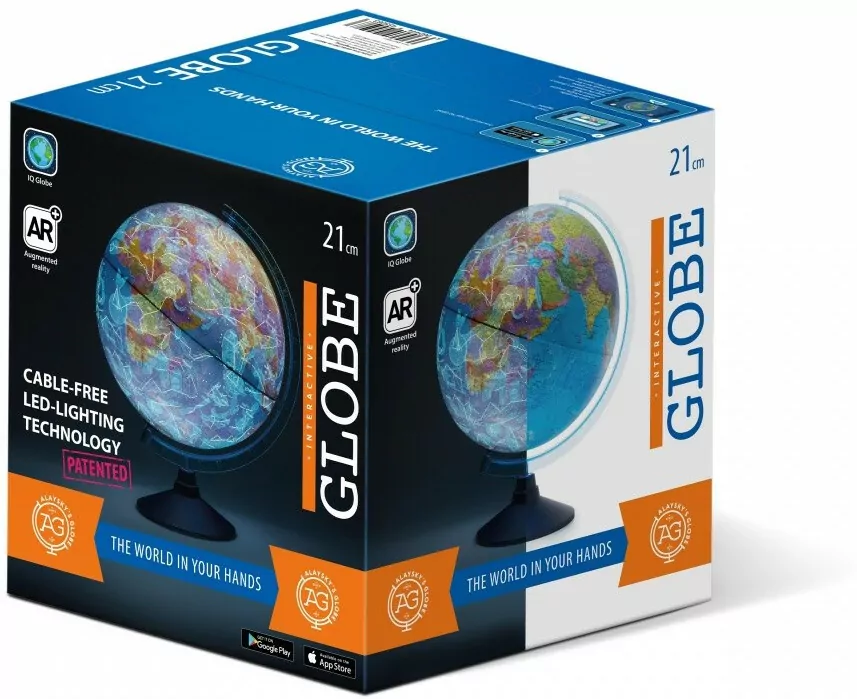 Dante. Globus z mapą fizyczną, 21cm - tantis.pl