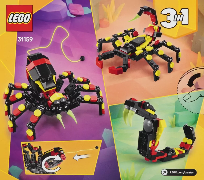 LEGO(R) CREATOR. Dzikie zwierzęta pająk - tantis.pl