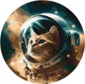 Malowanie po numerach okrągłe - Kosmos 40cm - tantis.pl