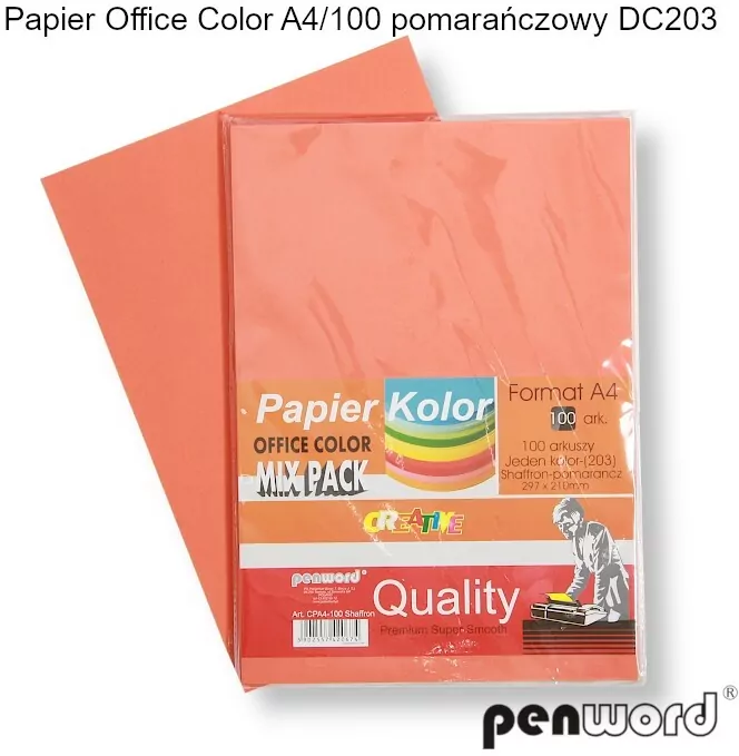 PAPIER XERO KOL A4 75G POM OP100ARK PENW - tantis.pl