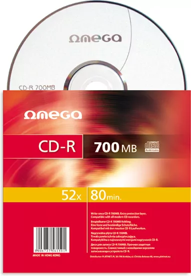 PLYTA CD-R 700MB OMEGA X52 SAFE KART PUD - tantis.pl